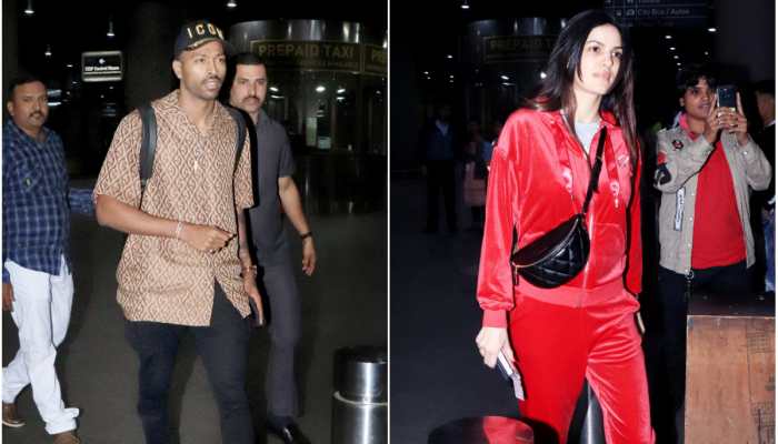 Hardik Pandya, fiancee Natasa Stankovic return to Mumbai after engagement - See pics