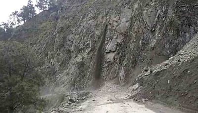 Jammu-Srinagar National Highway closed due to landslide in Ramban district