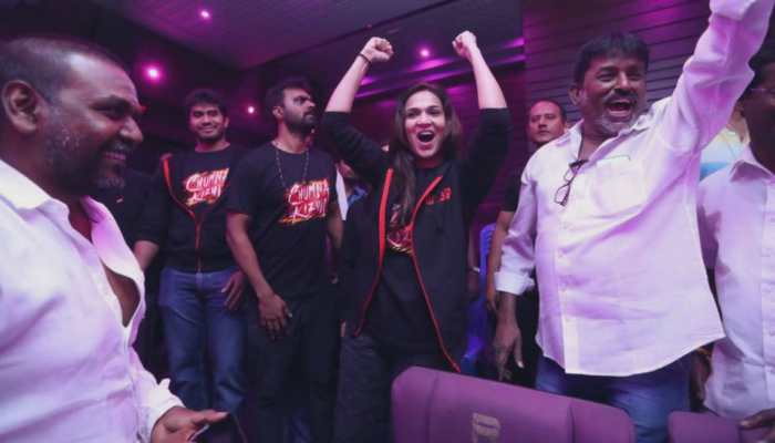 As 'Darbar' releases, Rajinikanth's family visits Chennai theatre to cheer for him with fans