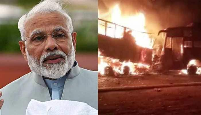 Horrific: PM Narendra Modi, Rahul Gandhi express grief after 21 killed in Kannauj bus mishap