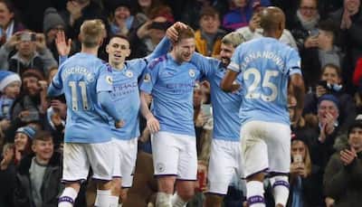 EPL: Sergio Aguero's record-breaking hat-trick helps Manchester City thrash Aston Villa 
