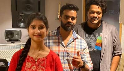 Visually-challenged singer Dr Divya Bijur records for Marathi film