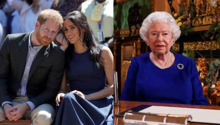UK&#039;s Queen Elizabeth agrees grandson Harry, wife Meghan can exit senior royal role