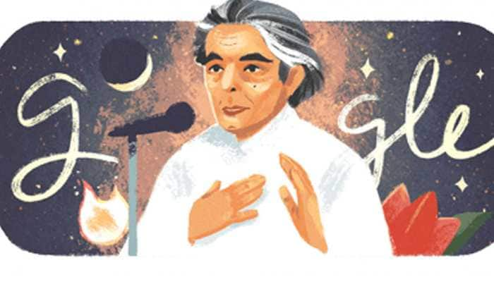 Google Doodle celebrates 101st birth anniversary of noted Urdu poet and writer-lyricist Kaifi Azmi