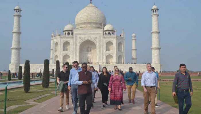 Ahead of Donald Trump&#039;s speculated India visit, US forward team visits Taj Mahal