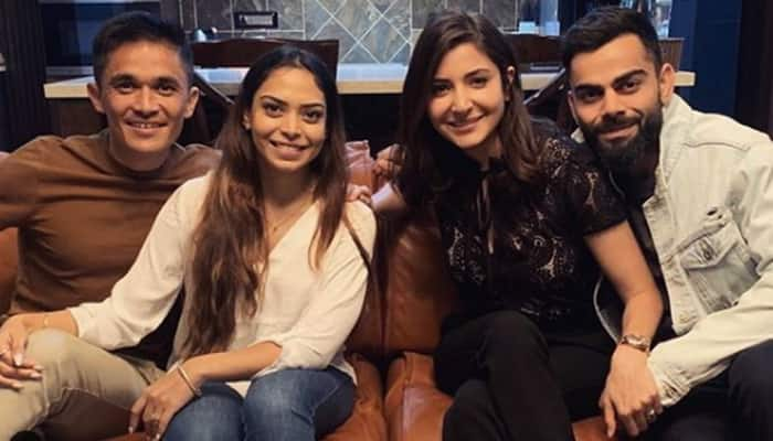 Virat Kohli, Anushka Sharma dine out with Sunil Chhetri and wife after India’s win over Australia