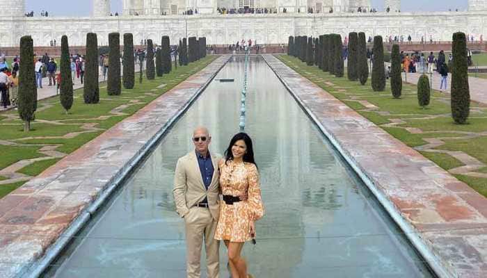 Amazon founder Jeff Bezos visits iconic Taj Mahal in Agra