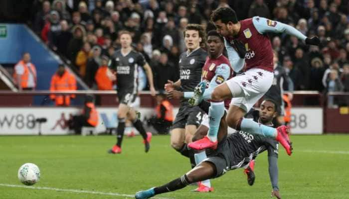 Villa defeat Leicester, enter League Cup final after Trezeguet scores in stoppage time