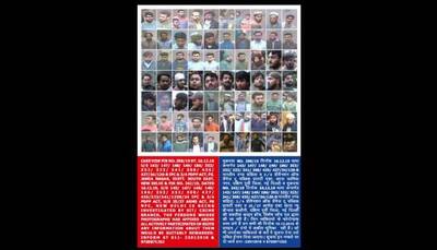 Delhi Police releases photos of 70 suspects involved in violence during anti-CAA stir at Jamia