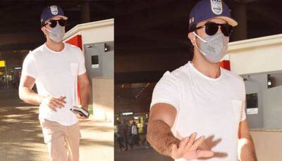 Coronavirus scare: After Sunny Leone, Ranbir Kapoor spotted wearing a mask at airport - Photos