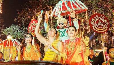 Kareena and Karisma Kapoor dance with groom Armaan Jain in a true blue Punjabi style – Pics, Video