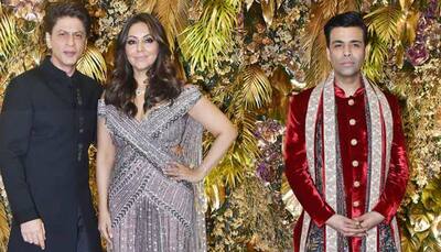 Shah Rukh Khan and wife Gauri Khan's dance with Karan Johar at Armaan Jain-Anissa Malhotra's wedding reception is a blockbuster watch!