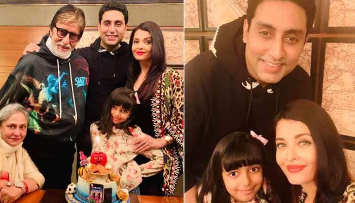 Bollywood News: Aishwarya Rai shares family pic on hubby Abhishek Bachchan&#039;s birthday
