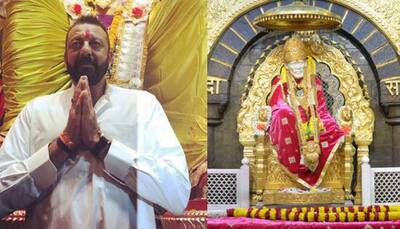 Sanjay Dutt visits Shirdi Sai Baba temple, fans gather to catch a glimpse of the star