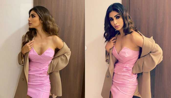 Mouni Roy sizzles in a candy pink tube dress and shows how to look glam-up for party!