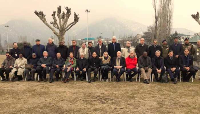Second group of 25 foreign envoys in Jammu and Kashmir for two-day visit Second group of 25 foreign envoys in Jammu and Kashmir for two-day visit