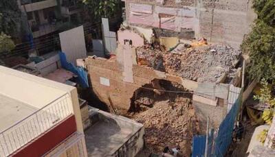 Under-construction building collapses in Delhi, two feared trapped