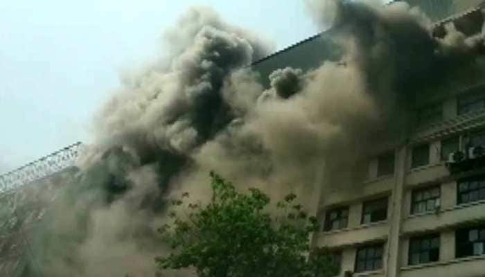 Massive fire breaks out at GST Bhavan in Mumbai, no casualty reported