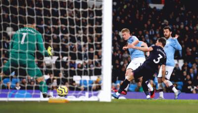 Manchester City beat West Ham United in their first Premier League appearance after UEFA ban