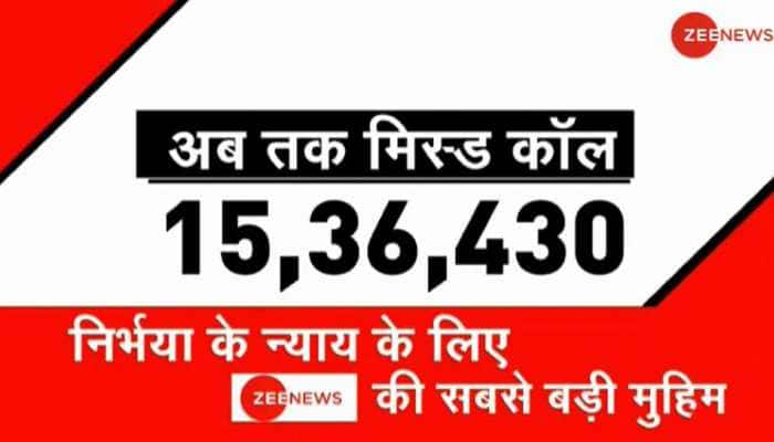 Over 15 Lakh Pledge Support To Zee News Campaign Seeking Speedy Justice For Nirbhaya India News Zee News