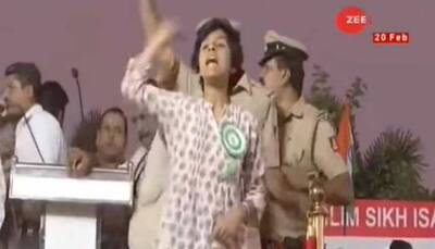 Woman shouts 'Pakistan Zindabad' during Asaduddin Owaisi's rally, he stops her