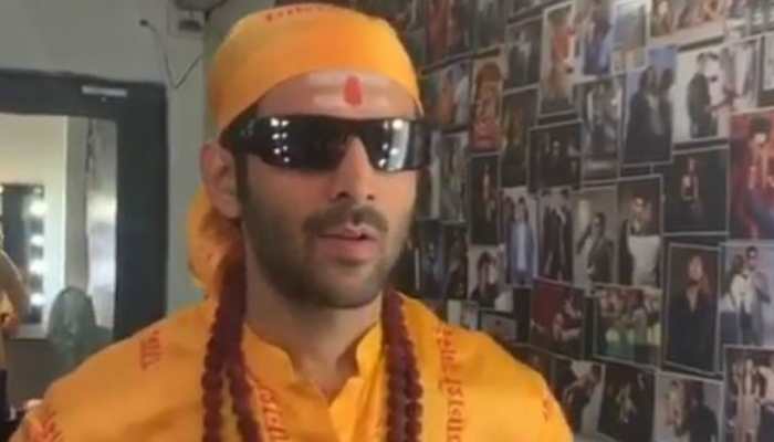 Kartik Aaryan can't stop smiling as he starts shooting for Bhool Bhulaiyaa 2, shares first look