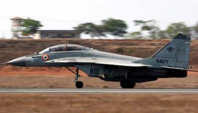 Navy jet MiG 29k crashes off Goa during training, pilot ejects safely