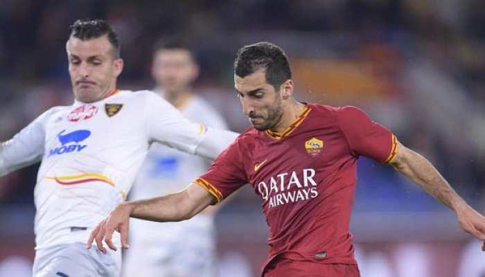 Serie A: Henrikh Mkhitaryan shines as Roma end losing run with 4-0 win over Lecce