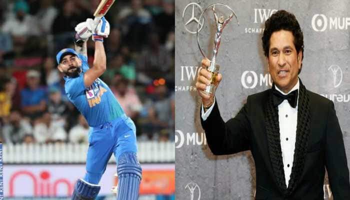 US President Donald Trump lauds Indian cricketers Sachin Tendulkar, Virat Kohli at Motera Stadium US President Donald Trump lauds Indian cricketers Sachin Tendulkar, Virat Kohli at Motera Stadium