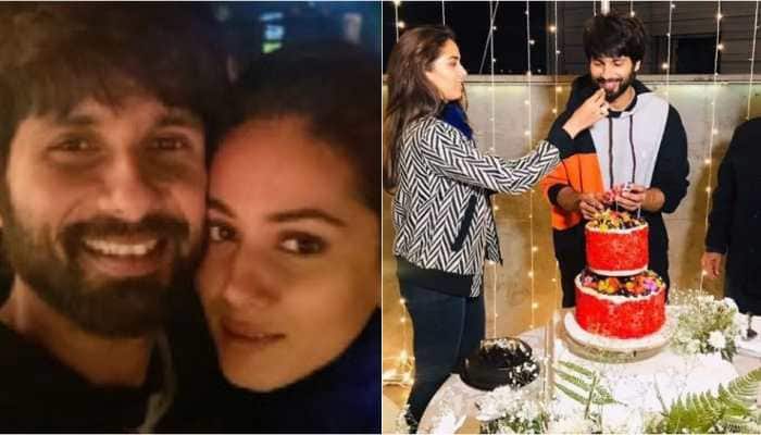 In pics: Shahid Kapoor celebrates birthday with wife Mira Rajput, father Pankaj Kapur and friends