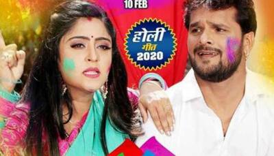 Holi 2020: Khesari Lal Yadav and Shubhi Sharma’s 'Bhatar Mera Holi Mein Dhokha Diya Hai' sets YouTube on fire - Watch