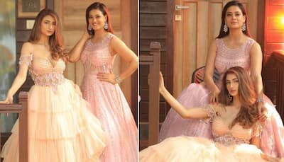 Shweta Tiwari and daughter Palak Tiwari look ravishing in pastel gowns at family wedding- Photos