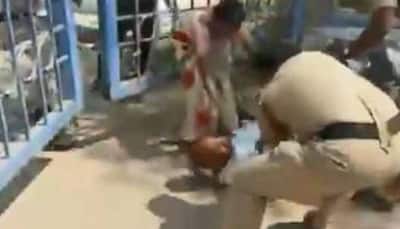 Telangana cop caught on camera kicking man grieving for his dead daughter, probe ordered