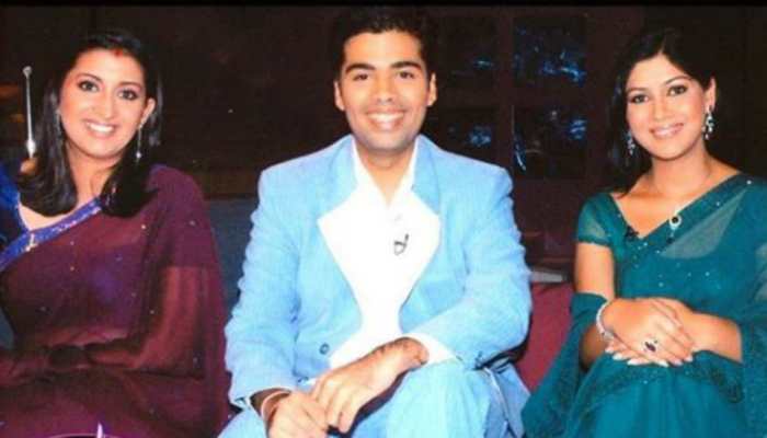 This week in Smriti Irani&#039;s Throwback Thursday post, Tulsi and Parvati smile with Karan Johar 