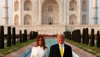 POTUS and FLOTUS at Taj Mahal, Melania tweets image with Donald Trump