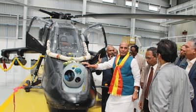 Union Defence Minister Rajnath Singh inaugurates HAL-developed Light Combat Helicopter production hangar