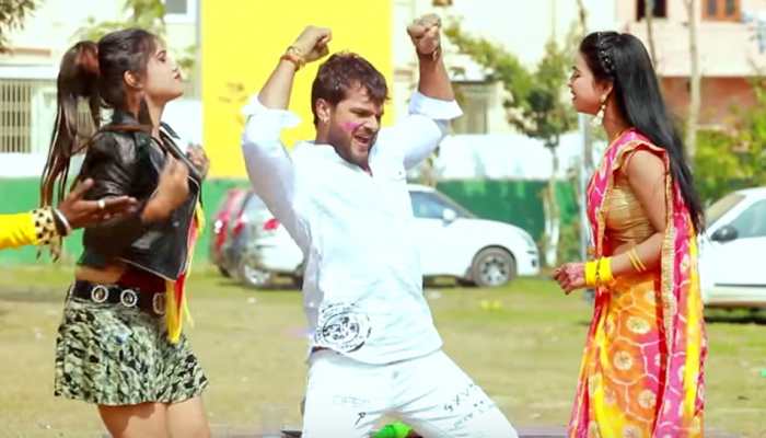 Khesari Lal Yadav's latest Holi song 'Bhatijwa Ke Mausi Zindabad' crosses 100 mn views on YouTube - Watch 