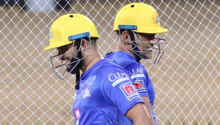 Chennai Super Kings share photo of Dhoni-Raina during practice on social media