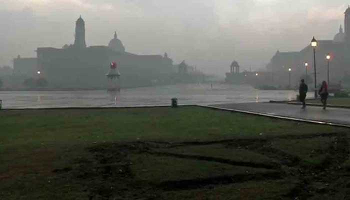 Heavy rainfall lashes parts of Delhi-NCR; temperature dips to 14.4 degrees celsius
