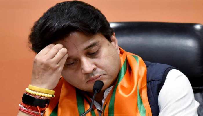 In Bhopal, posters bearing Jyotiraditya Scindia's pictures blackened