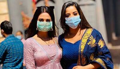 Coronavirus outbreak: Monalisa wears mask on-set, urges all to stay safe - Inside pics