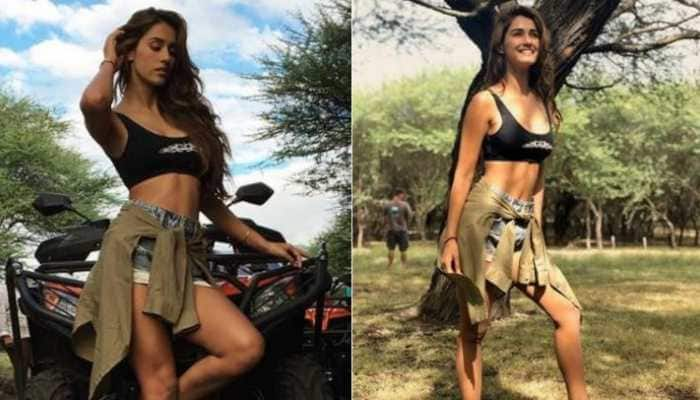 Disha Patani cuts a chic look in black and beige, makes spotlight follow her - Pics