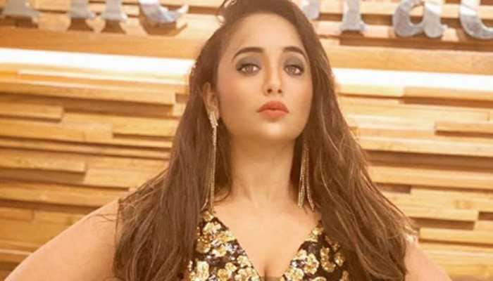 Bhojpuri sensation Rani Chatterjee makes a style statement with red lips and shimmery jacket!