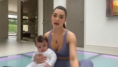 Amy Jackson’s toilet paper-inspired workout with son Andreas cracks up the internet – Watch