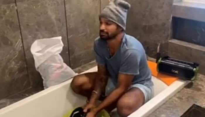 Washing clothes, cleaning washroom: Cricketer Shikhar Dhawan shares life at home due to coronavirus COVID-19 in funny video