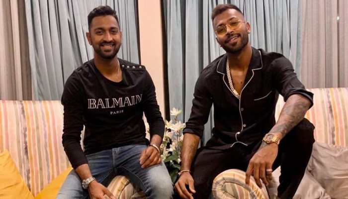 Pandya brothers play cricket at home amid coronavirus lockdown--Watch
