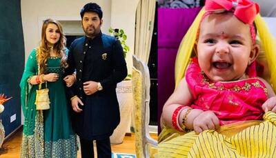 Entertainment News: On Durga Ashtami, Kapil Sharma shares adorable pics of daughter Anayra from her first Kanjak puja