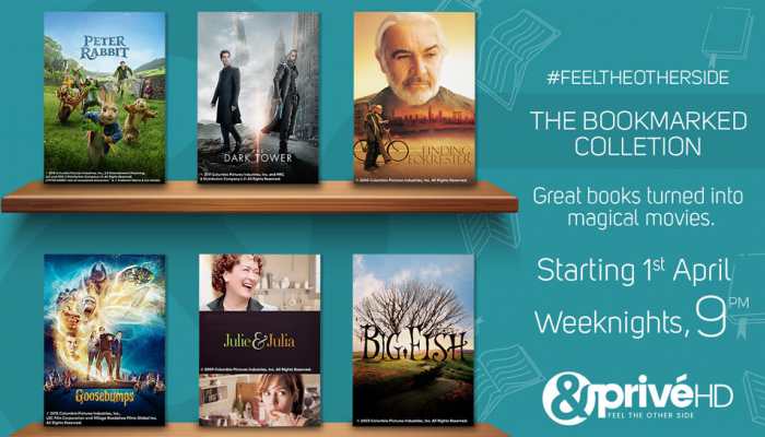 Witness your favourite stories come alive with 'The Bookmarked Collection' on &amp;PrivéHD