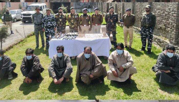 Lashkar-e-Toiba terror module busted in J&amp;K’s Handwara; 4 terrorists and five overground workers arrested