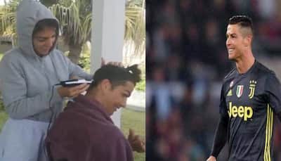 'Stay home, keep stylish': Cristiano Ronaldo gets a haircut from girlfriend amid coronavirus lockdown--Watch